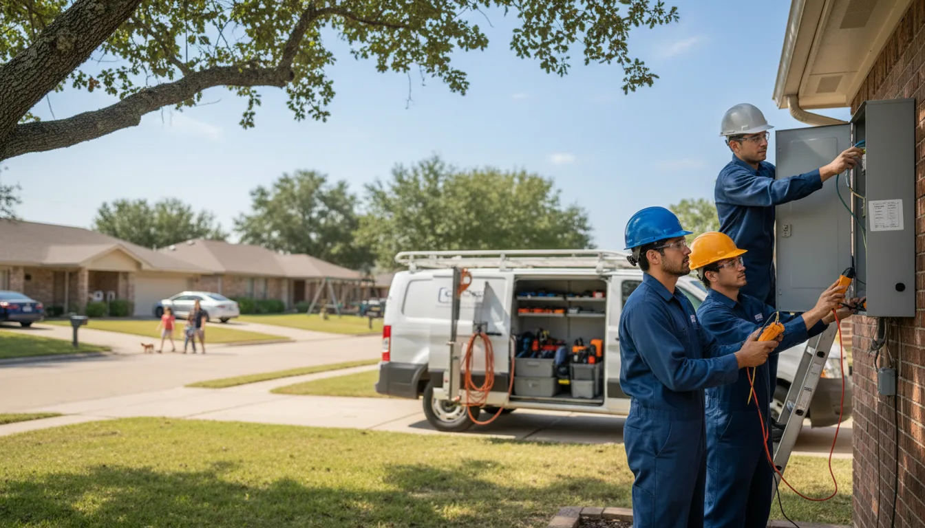 Certified electrician providing emergency electrical services in Oklaunion, TX